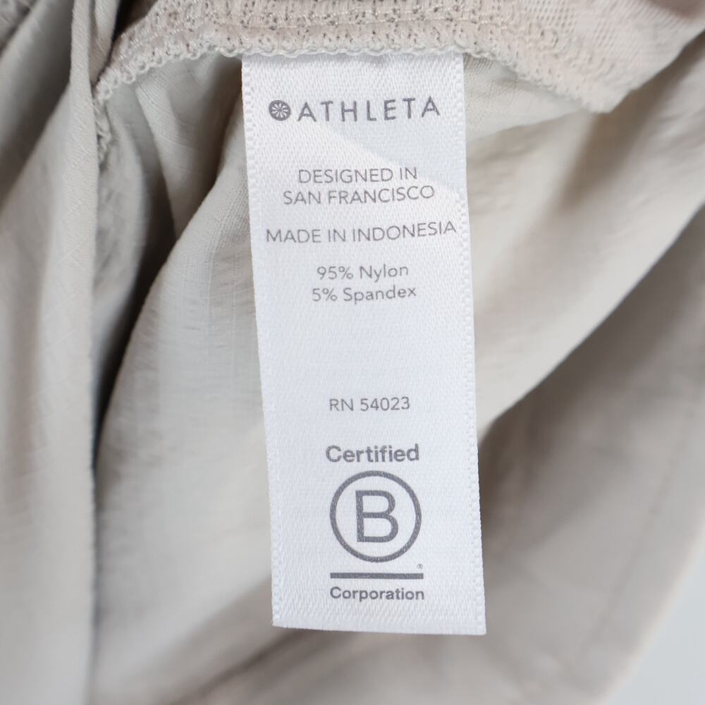 Athleta Trekkie Belted Pant Birch Grey Size 8 - Picture 8 of 8